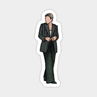 Villanelle - Killing Eve,illustration, poster, wall art, Jodie, Sandra, outfit, fashion, perfume, sorry baby, suit, dress Magnet