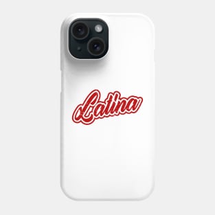 Latina - red design - grunge Phone Case