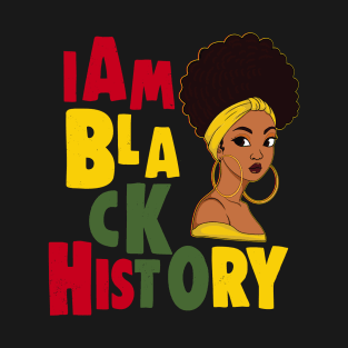 Vintage I Am Black History Gift T-Shirt