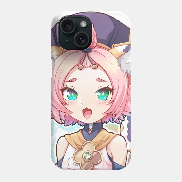 rpg anime cute catgirl Phone Case by KawaiiDreamyPixie