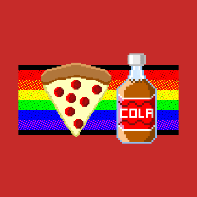 Pizza And Cola by RD Doodles