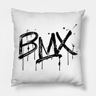 Distressed BMX Grunge for Men Women Kids and Bike Riders Pillow