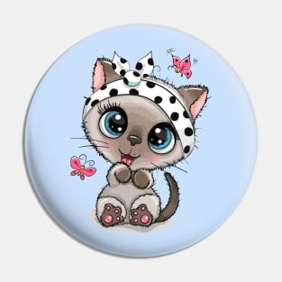 Cute kitten Pin