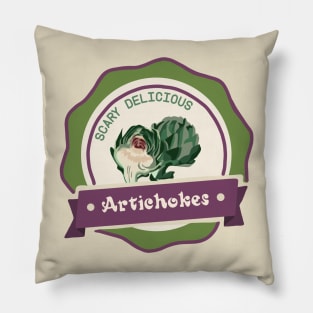 Scary Delicious Artichokes Pillow