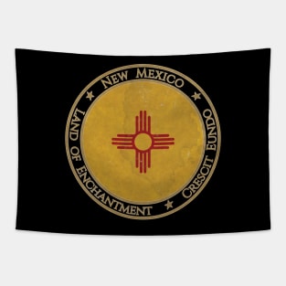 Vintage New Mexico USA United States of America American State Flag Tapestry