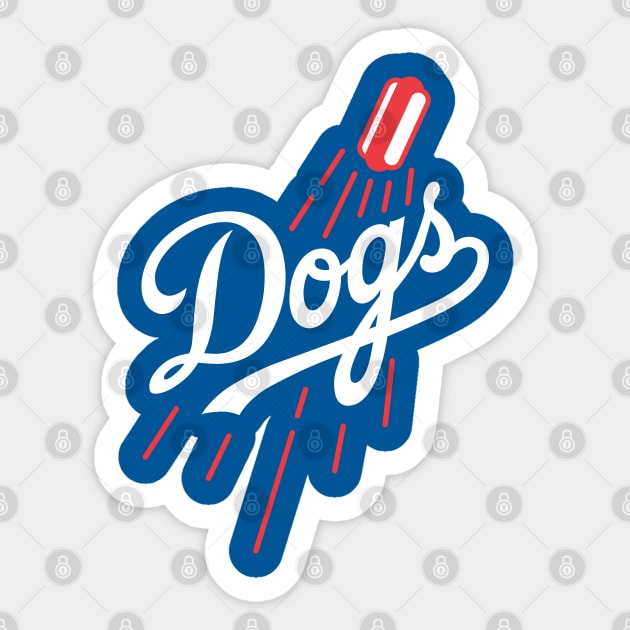 Los Angeles Dodger Dog STICKER - Hotdog MLB Baseball LA California Dodgers