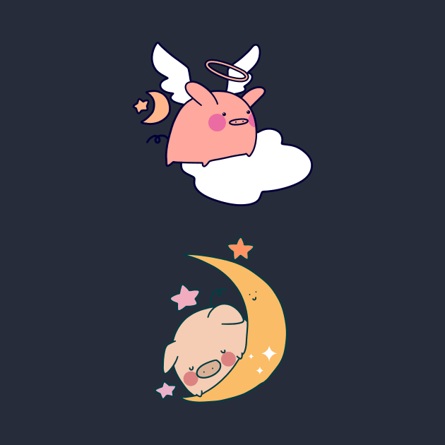 Moon Pigs by saradaboru