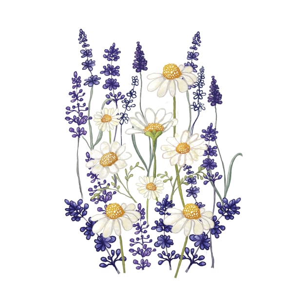 Chamomile And Lavender Pattern by AmandaDilworth