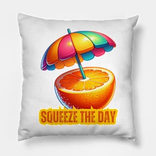 Citrus Sunshade - Squeeze the Day Refreshing Tee Pillow