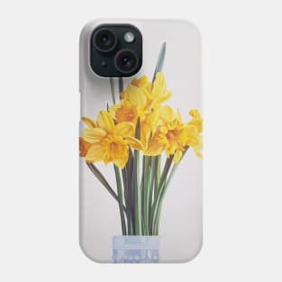 Daffodils in a Hobnail Vase Painting Phone Case