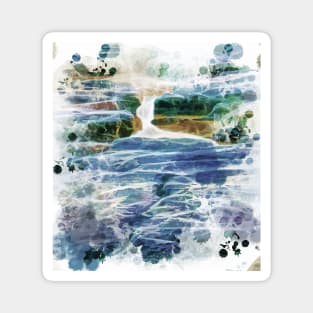 Abstract waterfall and river Magnet