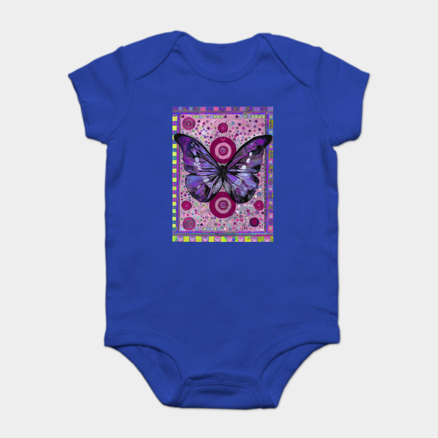 Purple Butterfly Butterfly Painting Onesie Teepublic