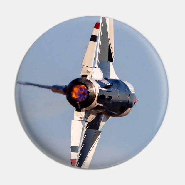 Thunderbird F-16C Afterburner Close-Up Pin by acefox1