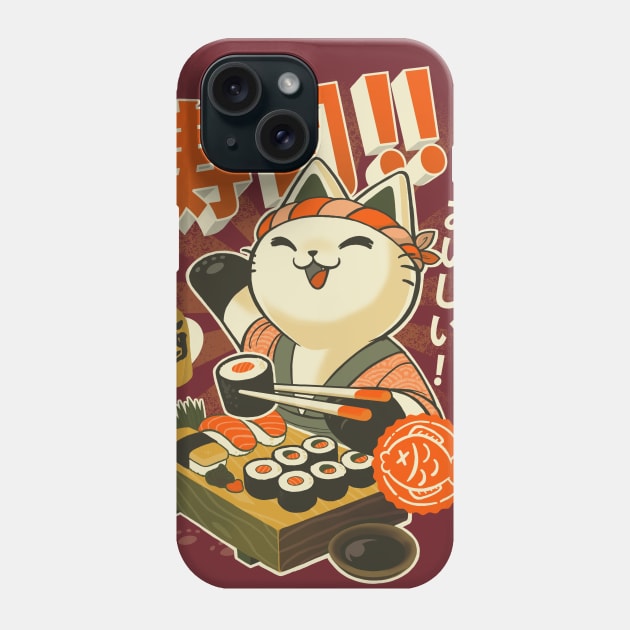 Sushi Chef - Cute Kitchen Kitty - Japanese Restaurant Phone Case by BlancaVidal