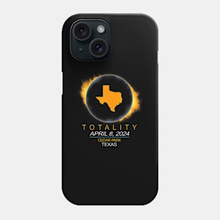 Cedar Park Texas Total Solar Eclipse 2024 Phone Case