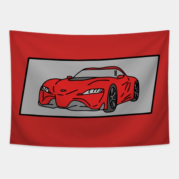 drift super car Tapestry by fokaction