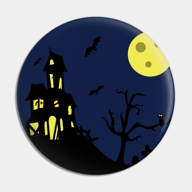 Haunted House Pin by SakuraDragon