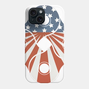 USA Flag Gear Chain Biking and Cycling Phone Case