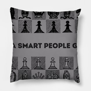 Chess for Smart People - Black Pillow