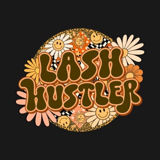 Lash Hustler Retro Groovy Floral Leopard T-Shirt