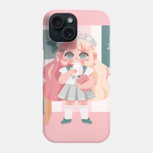 Pastel School Girl Phone Case