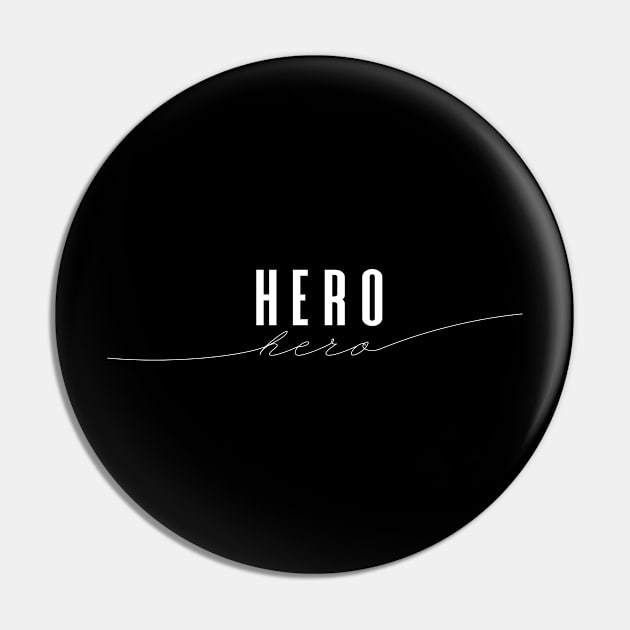 Hero - Elegant Minimal Design Pin by FenMou