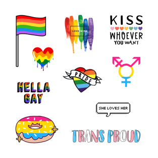 proud trans kid month awareness pack sticker T-Shirt