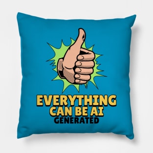 AI Generated Artificial Intelligence Funny Meme Pillow