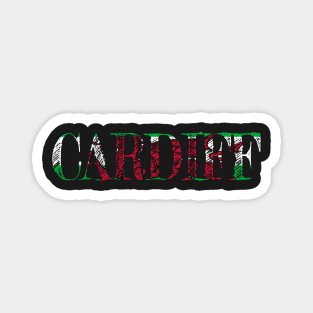 CARDIFF WELSH FLAG Magnet