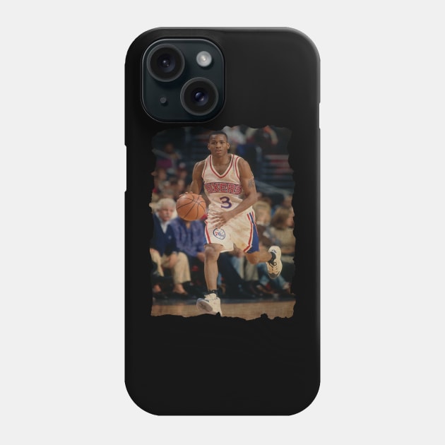 Young Allen Iverson in Sixers Phone Case by CAH BLUSUKAN