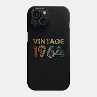 60th Birthday Vintage 1964 Men Women 60 Years Old Phone Case