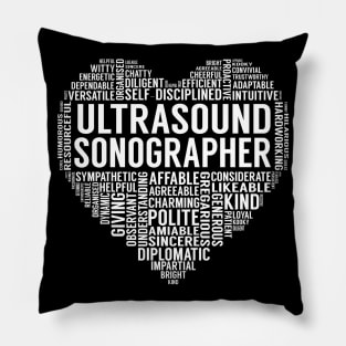 Ultrasound Sonographer Heart Pillow