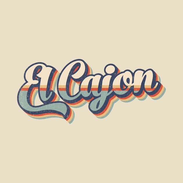 El Cajon // Retro Vintage Style by Stacy Peters Art