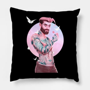 Tattooed boy Pillow