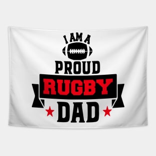 Proud Rugby Dad Tapestry