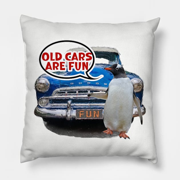 There's a Penguin near my Car Pillow by Custom Autos