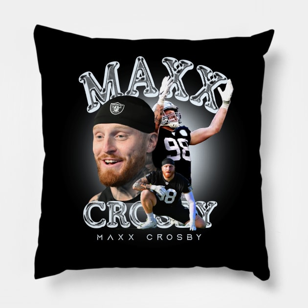 maxx freakin crosby Pillow by Distiramoth