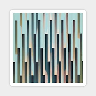 Turque #2 - Abstract Landscape Pattern Graphic Design Decor Magnet