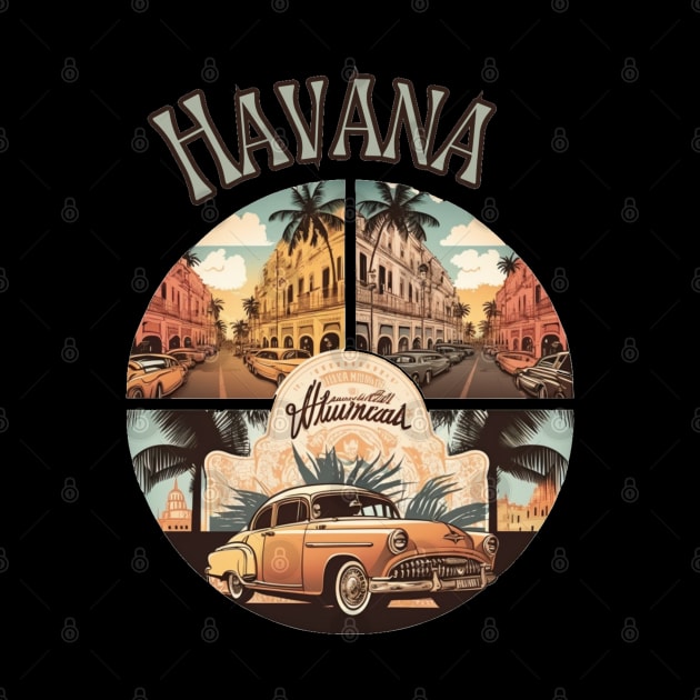 Havana Cuba Retro Vintage - Travel by stickercuffs