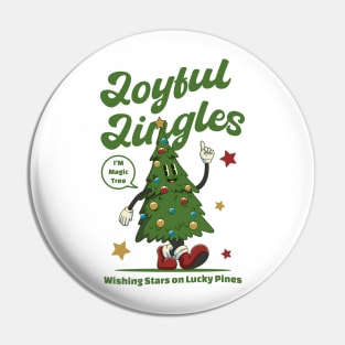 Cheerful Christmas Tree Pin