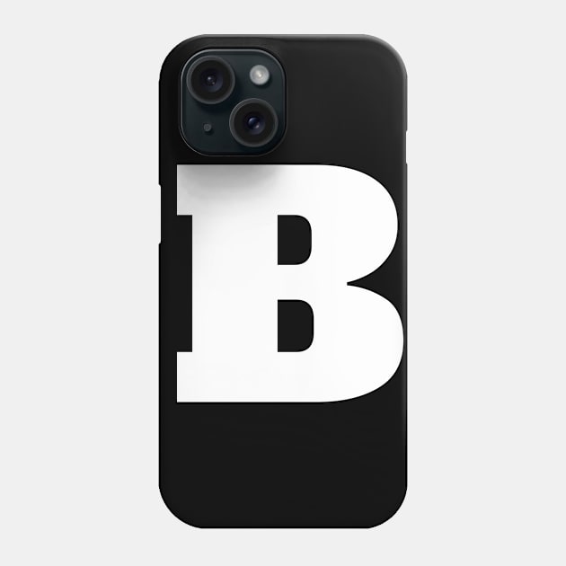 Alphabet B (Upppercase letter b), Letter B Phone Case by maro_00