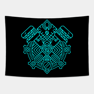 Gnome — Race Crest (color) Tapestry