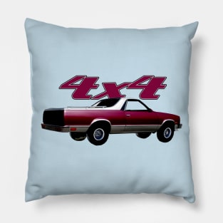 1987 El Camino 4x4 Pillow