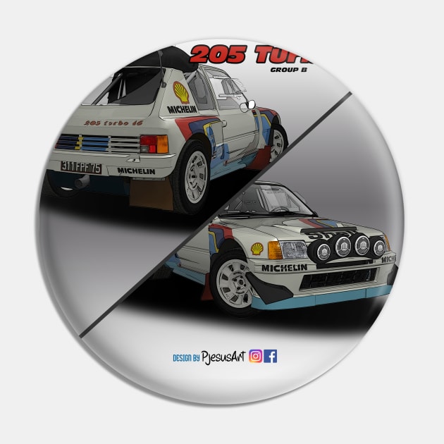 205 T16 Evo2 Group B Pin by PjesusArt