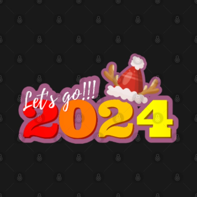 "2024 happy new year" New Year 2024 TShirt TeePublic