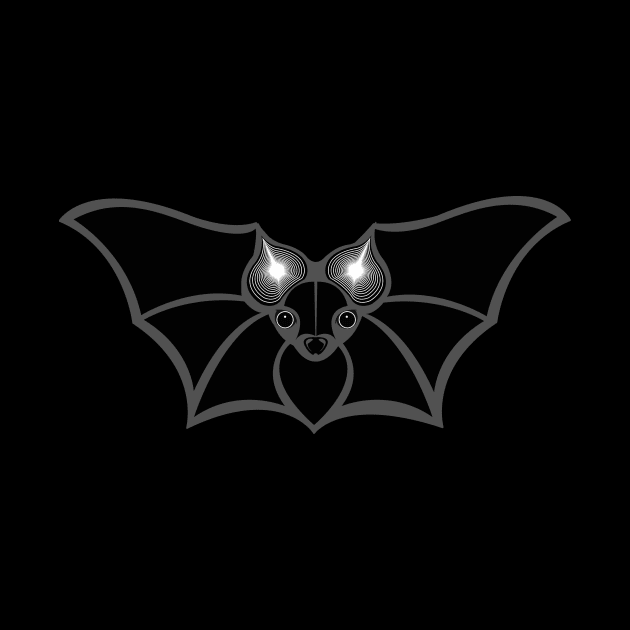 Fruit Bat, wings open by YouAreHere