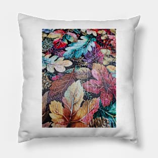 Colorful Autumn leaves Pillow