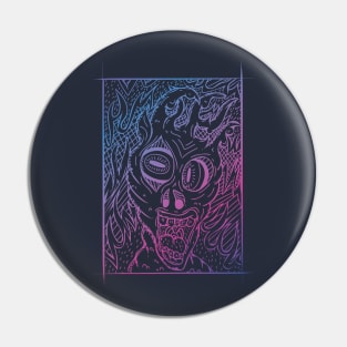 Soul Burning in Hell Pin