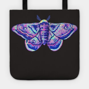 Trippy Colorful Moth Tote