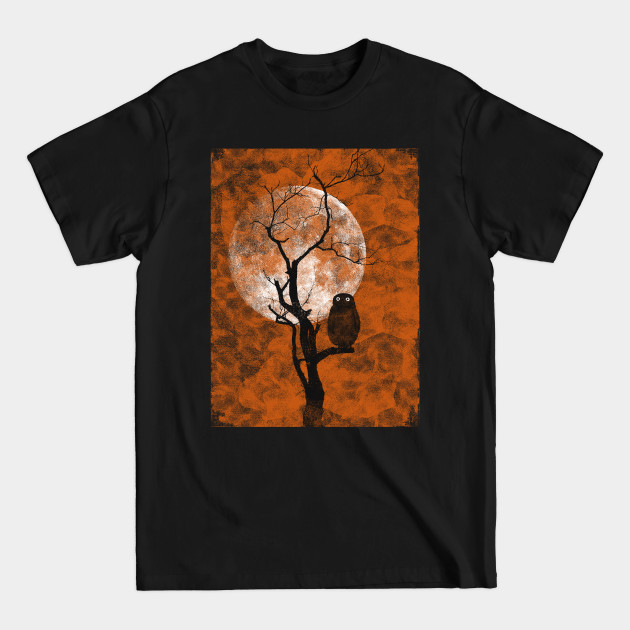 Disover Orange Night - Owl - T-Shirt